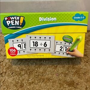 Power Pen Division Learning Cards